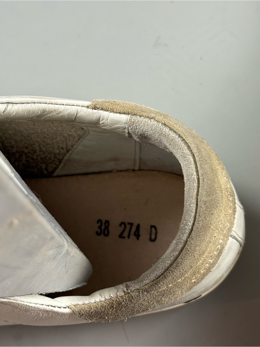 Golden Goose Superstar Leather Sneakers White Beige Star Womens EU 38 / US 7.5 - Picture 9 of 13